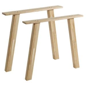 WOOOD Tablo A-bordben til spisebord - natur egetræ (sæt med 2)