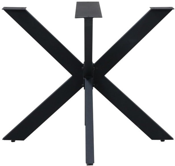 Opus, Bordben til plankebord, sort, H71x90x90 cm, stål