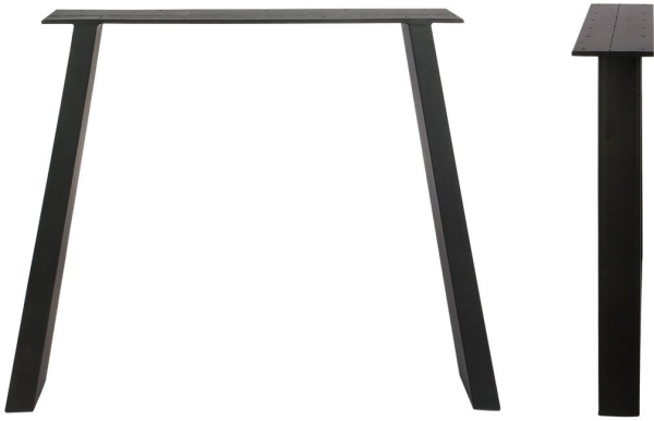 Slanting, Stel til Plankebord, sort, H71x80x15 cm, jern