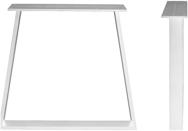 Trapez, Stel til Plankebord, hvid, H71x78x15 cm, metal