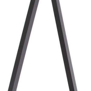 V, Bordben til plankebord, Til højt bord, sort, H70,5x65x15 cm, stål