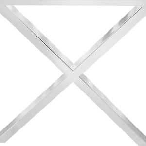 X Base, X Base, Krydsstel, Bordben til plankebord, hvid, H71x70x15 cm, stål