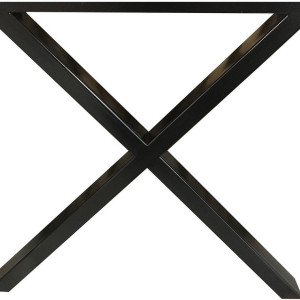 X, Stel til Plankebord, X-stel, krydsstel, sort, H71x70x15 cm, jern