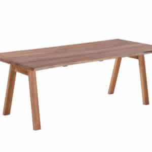 Mona Plankebord 90x200 cm - m/bordben i teak - Skrå