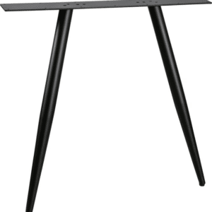Bordben/understel WOOOD Tablo til plankebord kegleformet metal mat sort H72 cm