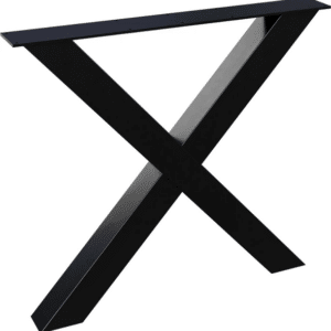 Understel bordben til plankeborde WOOOD Tablo Alkmaar mat sort pulverlakeret metal H72 cm