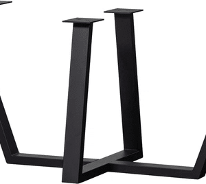Understel til plankebord WOOOD Tablo Drenthe Leg metal mat sort L147 x D71 x H73 cm
