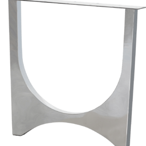 Bordben WOOOD Tablo til plankeborde i rustfrit stål med spejlblank kromfinish H72 cm