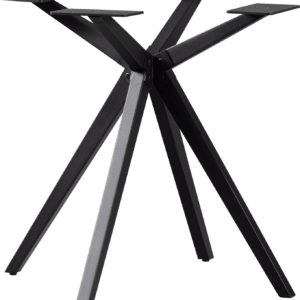Bordben til plankebord WOOOD Tablo - krydsformet metal, sort pulverlakeret, H72 cm, passer Ø120/120 - 160x80 - 90