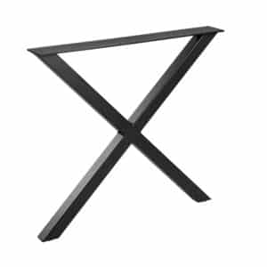WOOOD Tablo X-bordben til spisebord - matsort metal