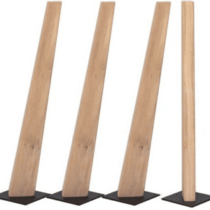 Bordben House of Sander Frigg 70 cm hvidt egetræ understel til plankeborde
