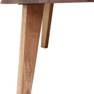 Bordben til plankeborde House of Sander Frigg kantet design mørkt egetræ H45 cm