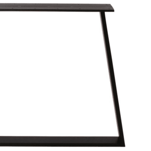 Plankebordsstel House of Sander Trapez Base sortlakeret jern H71xL78 cm robust understel til brede spiseborde